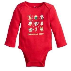 Disney Christmas Red Baby Bodysuit from Jumping Beans 3 Month